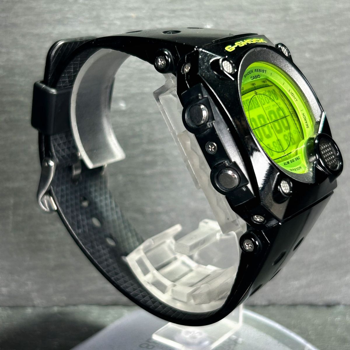 日本未発売モデル 美品 CASIO カシオ G-SHOCK ジーショック G-8000B-3V 腕時計 クオーツ デジタル 多機能 LEDインジケーター 電池交換済み_画像5