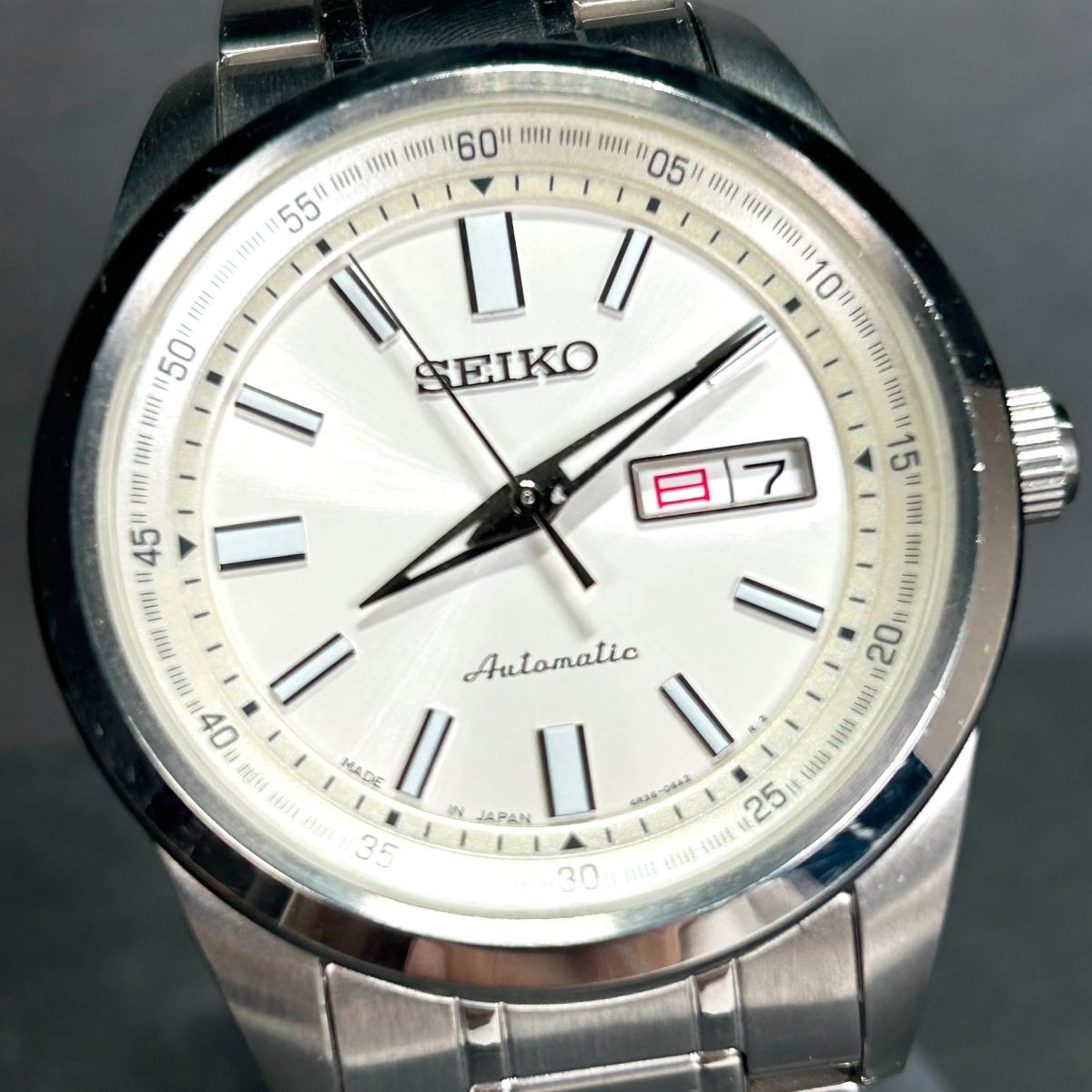 美品 SEIKO セイコー セレクション SARV001 腕時計 自動巻き メカニカル アナログ ルミブライト 裏スケルトン ステンレススチール メンズの画像1