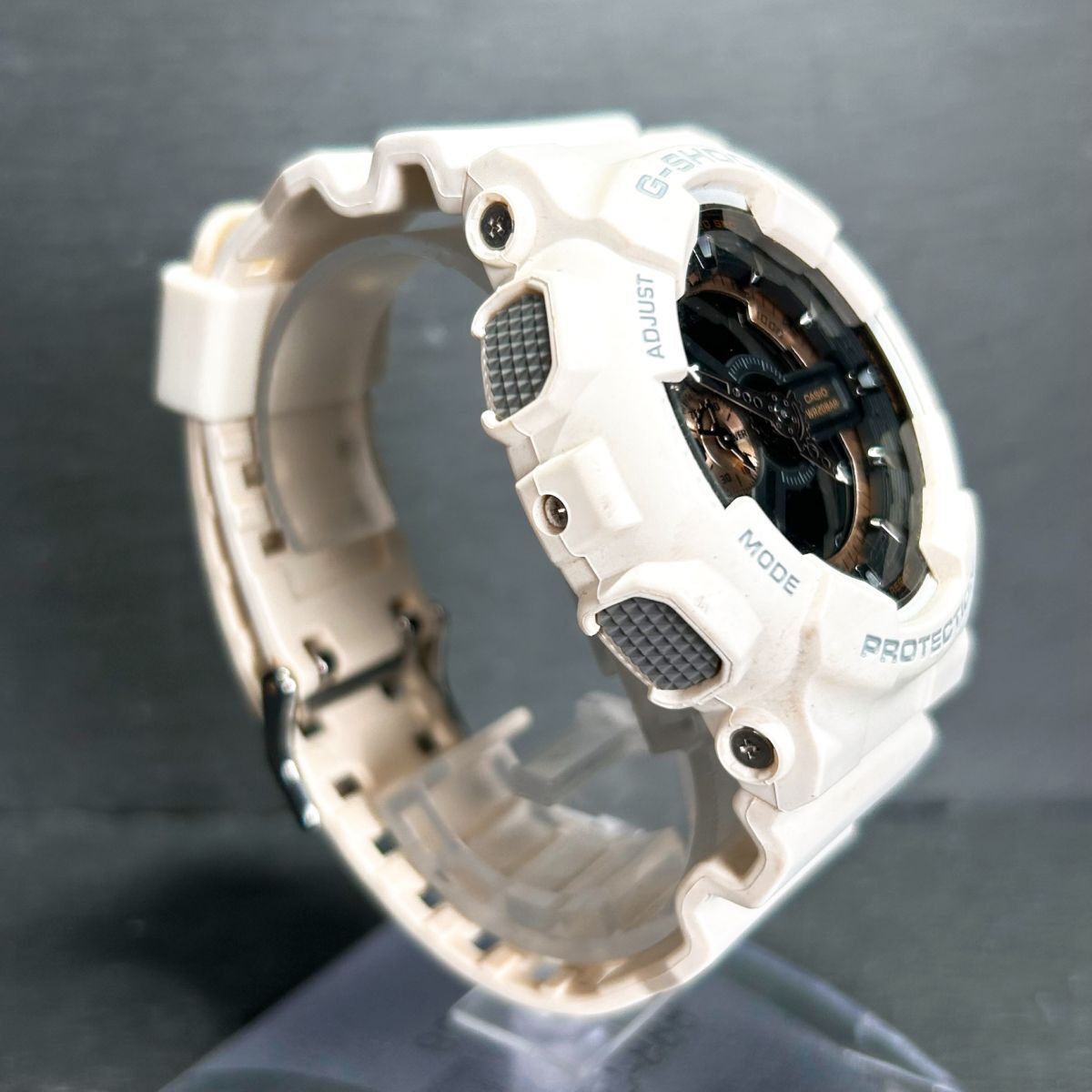 CASIO カシオ G-SHOCK ジーショック GA-110RG-7A 腕時計 クオーツ アナデジ カレンダー 多機能 ホワイト ピンクゴールド 新品電池交換済みの画像5