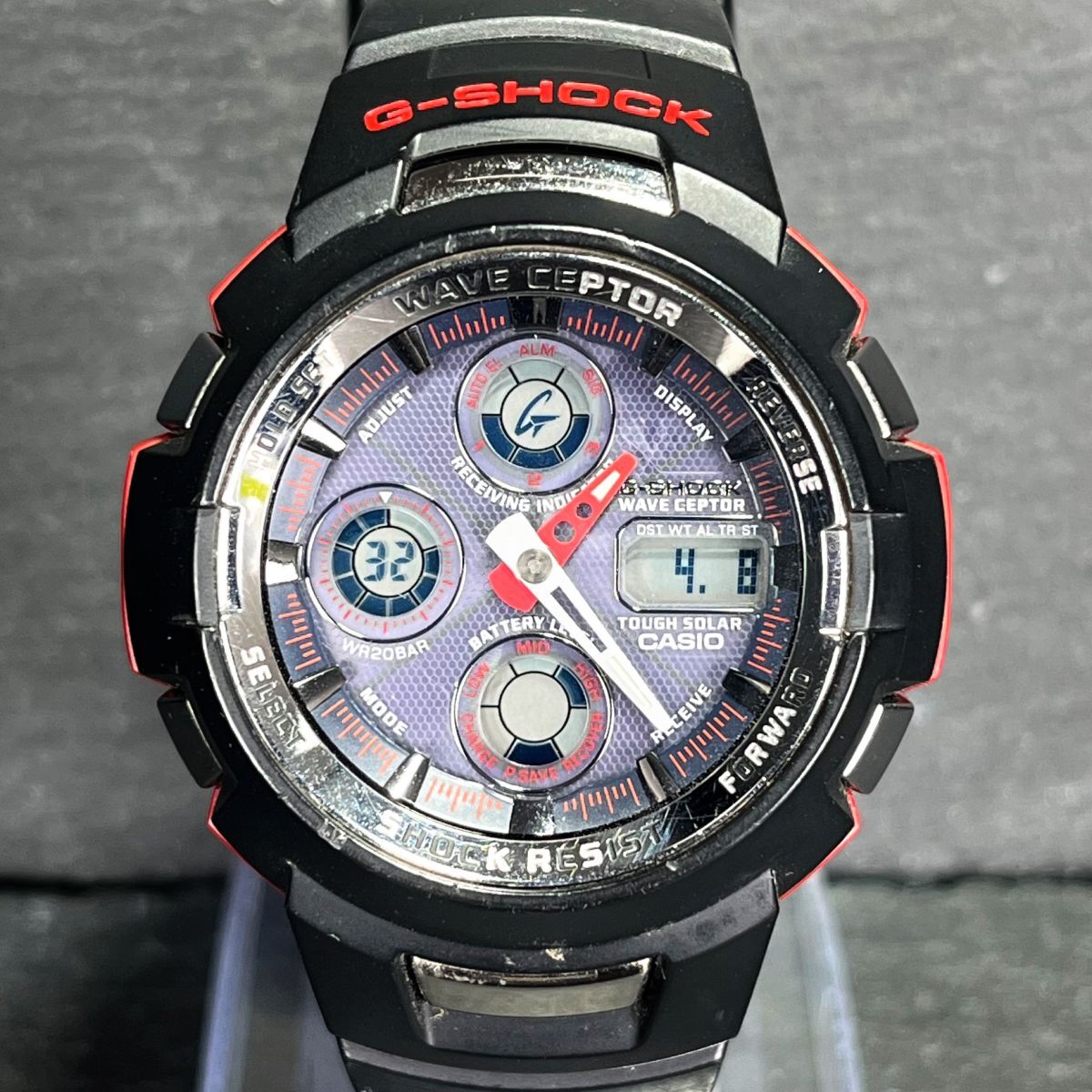 CASIO カシオ G-SHOCK Gショック The G ザジー COMBINATION コンビネーション GW-1100J-1AJF 腕時計 アナデジ 電波ソーラー カレンダーの画像1