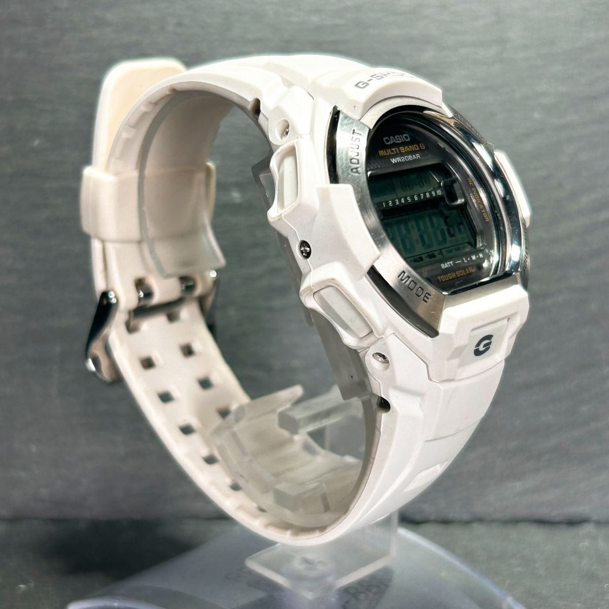 美品 CASIO カシオ G-SHOCK ジーショック GW-M850-7 腕時計 タフソーラー 電波時計 デジタル 多機能 カレンダー ステンレススチール メンズの画像5