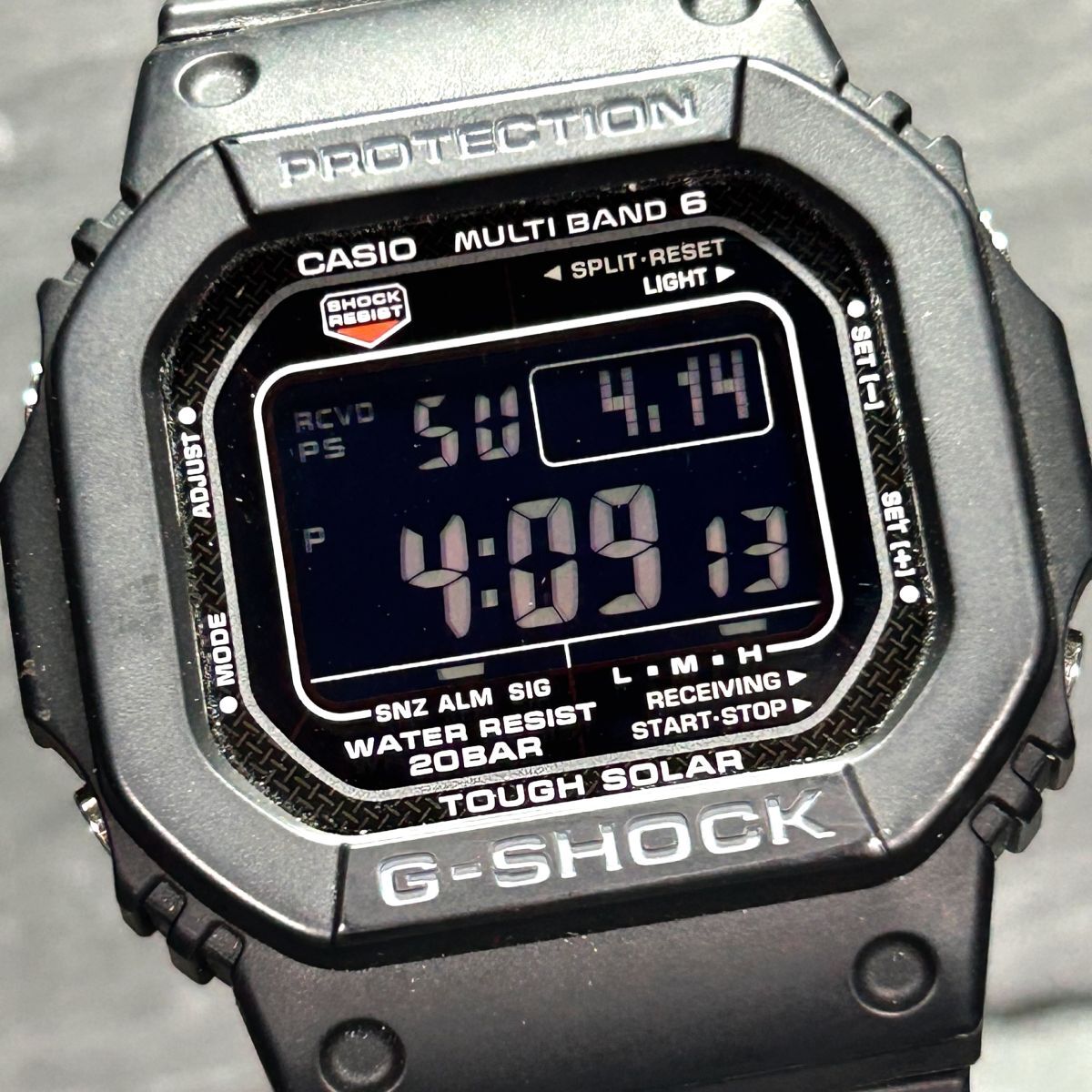 美品 CASIO カシオ G-SHOCK ジーショック GW-M5610U-1B 腕時計 タフソーラー 電波時計 デジタル 多機能 ステンレススチール 動作確認済みの画像1