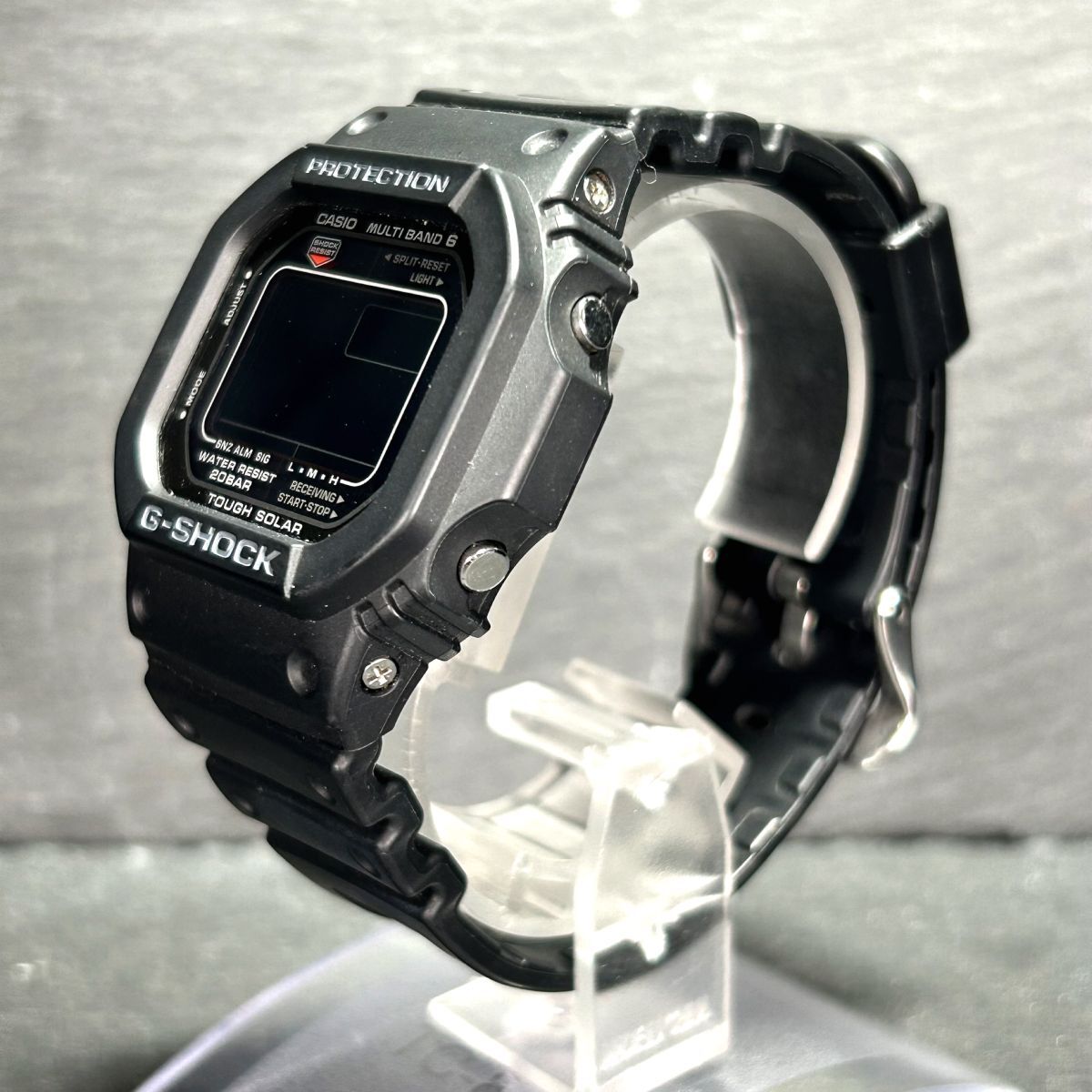美品 CASIO カシオ G-SHOCK ジーショック GW-M5610U-1B 腕時計 タフソーラー 電波時計 デジタル 多機能 ステンレススチール 動作確認済みの画像6