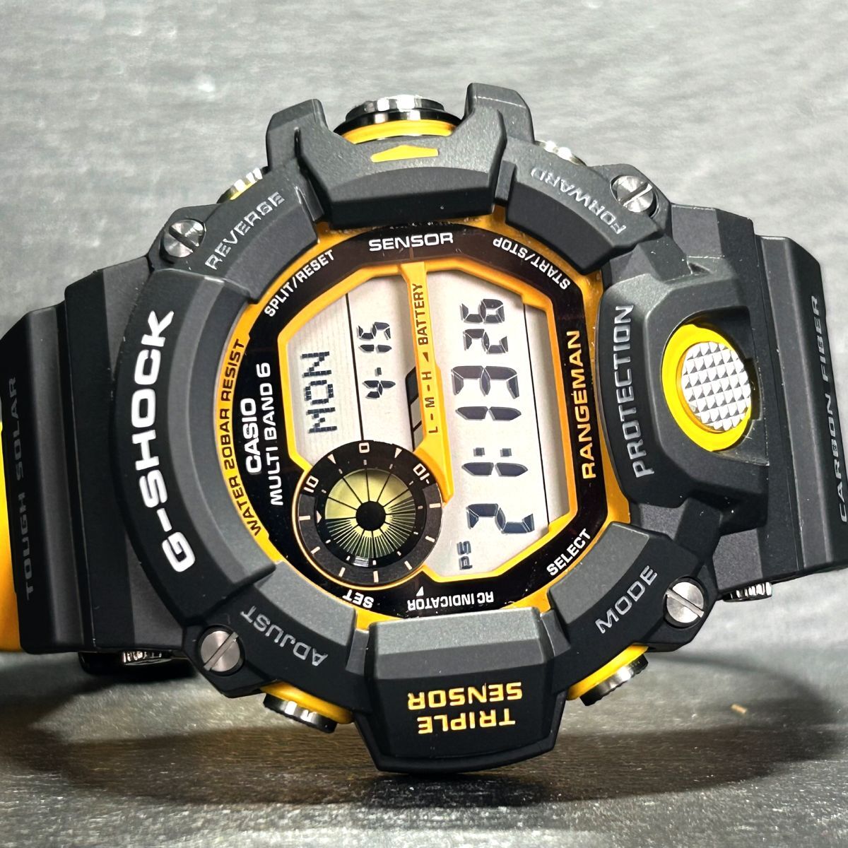 新品 CASIO カシオ G-SHOCK ジーショック MASTER OF G LAND RANGEMAN レンジマン GW-9400YJ-1JF 腕時計 タフソーラー 電波時計 多機能_画像4