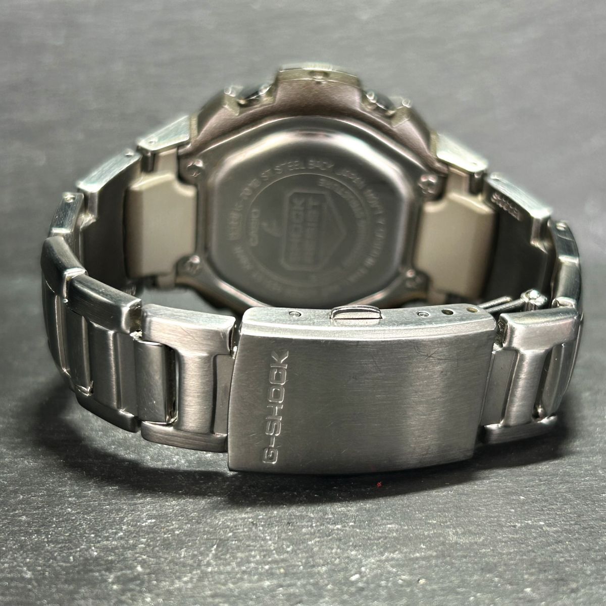CASIO カシオ G-SHOCK ジーショック G-701D-4AV 腕時計 クオーツ アナデジ 多機能 ステンレススチール レッド シルバー メンズ ラウンドの画像7