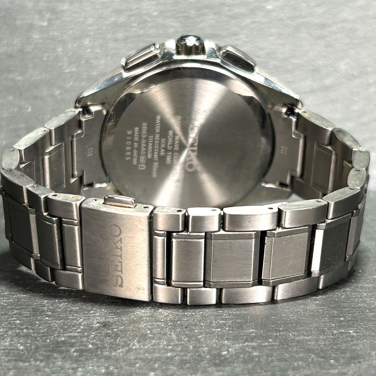 美品 SEIKO BRIGHTZ セイコー ブライツ フライトエキスパート SAGA243 腕時計 電波ソーラー チタニウム アナログ 3針 カレンダー メンズの画像7