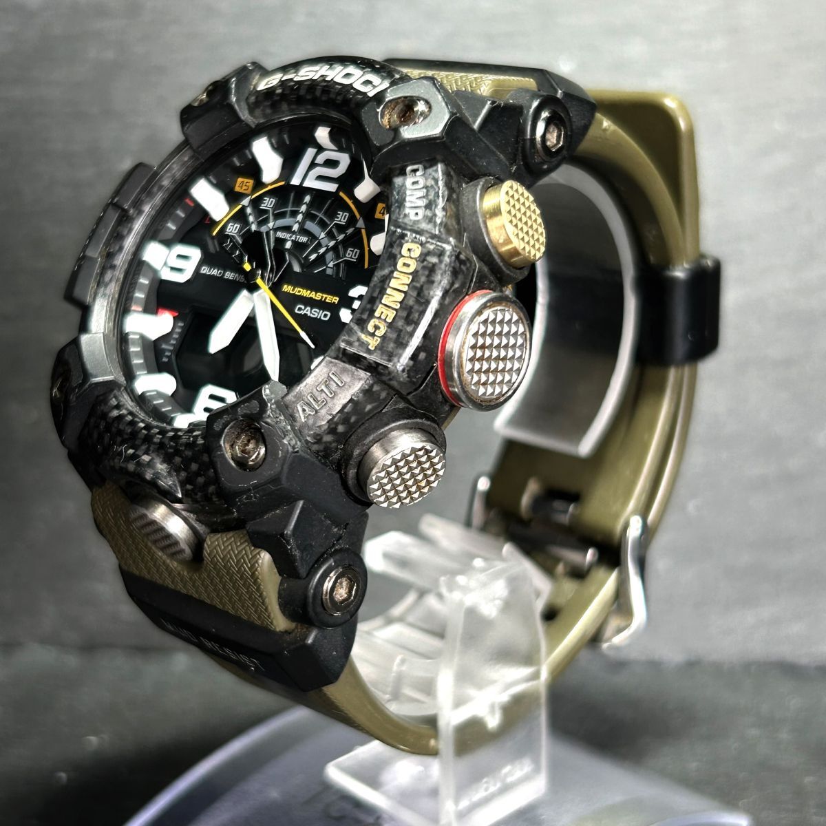 CASIO カシオ G-SHOCK ジーショック MASTER OF G LAND マッドマスター GG-B100-1A3 腕時計 タフソーラー アナデジ モバイルリンク 多機能の画像6