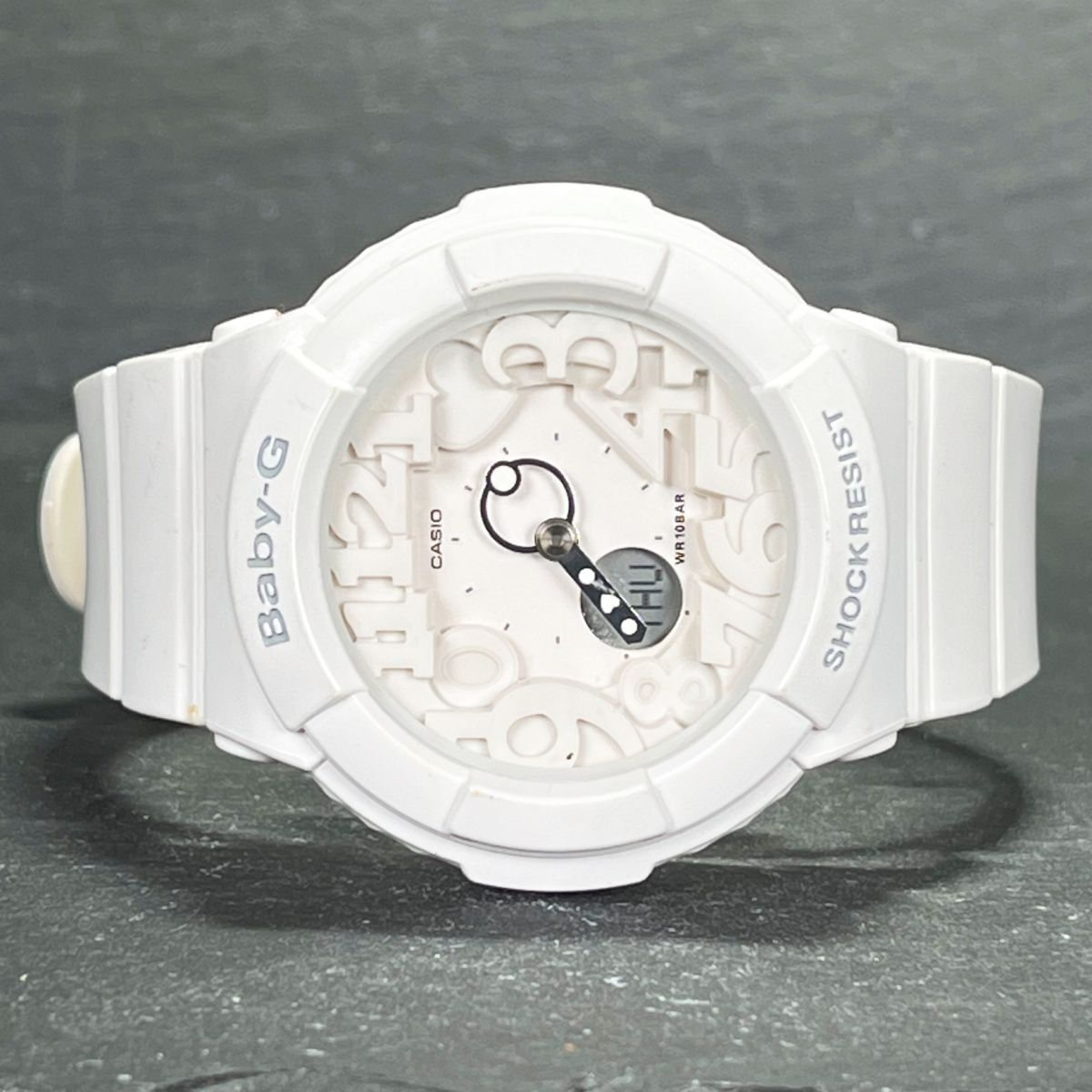 CASIO カシオ Baby-G ベビージー Neon Dial Series ネオンダイアルシリーズ BGA-131-7BJF 腕時計 アナデジ クオーツ 新品電池交換済みの画像5