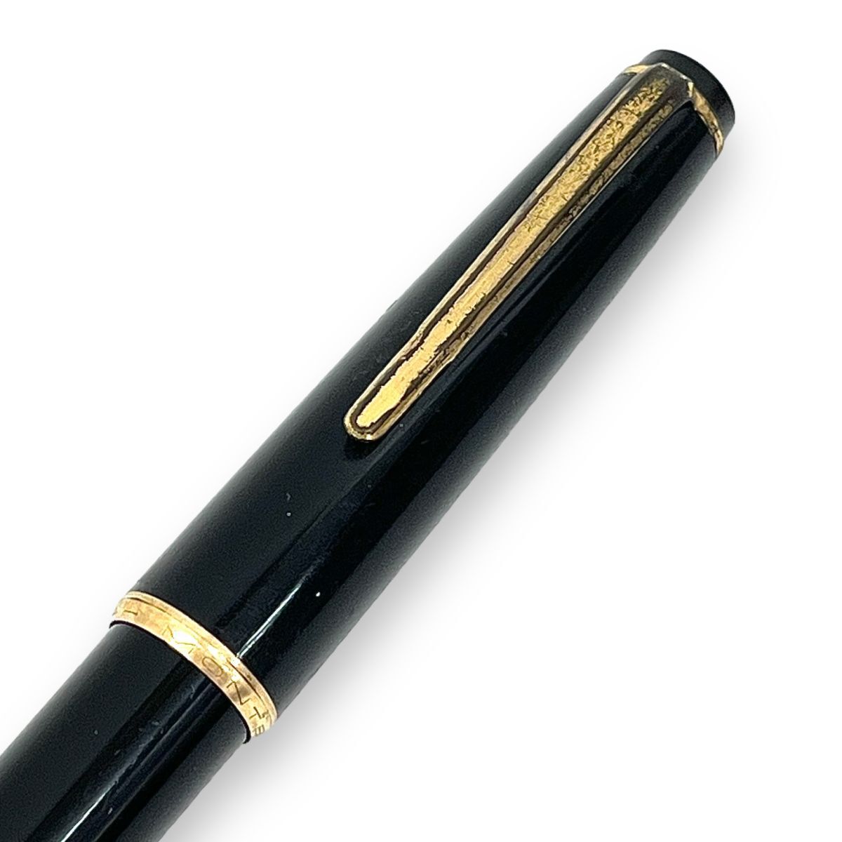 14k MONTBLANC モンブラン 万年筆 文房具 筆記用具 マイスターシュティック 回転吸入式 ブラック ビジネス ゴールド 585 14金の画像2