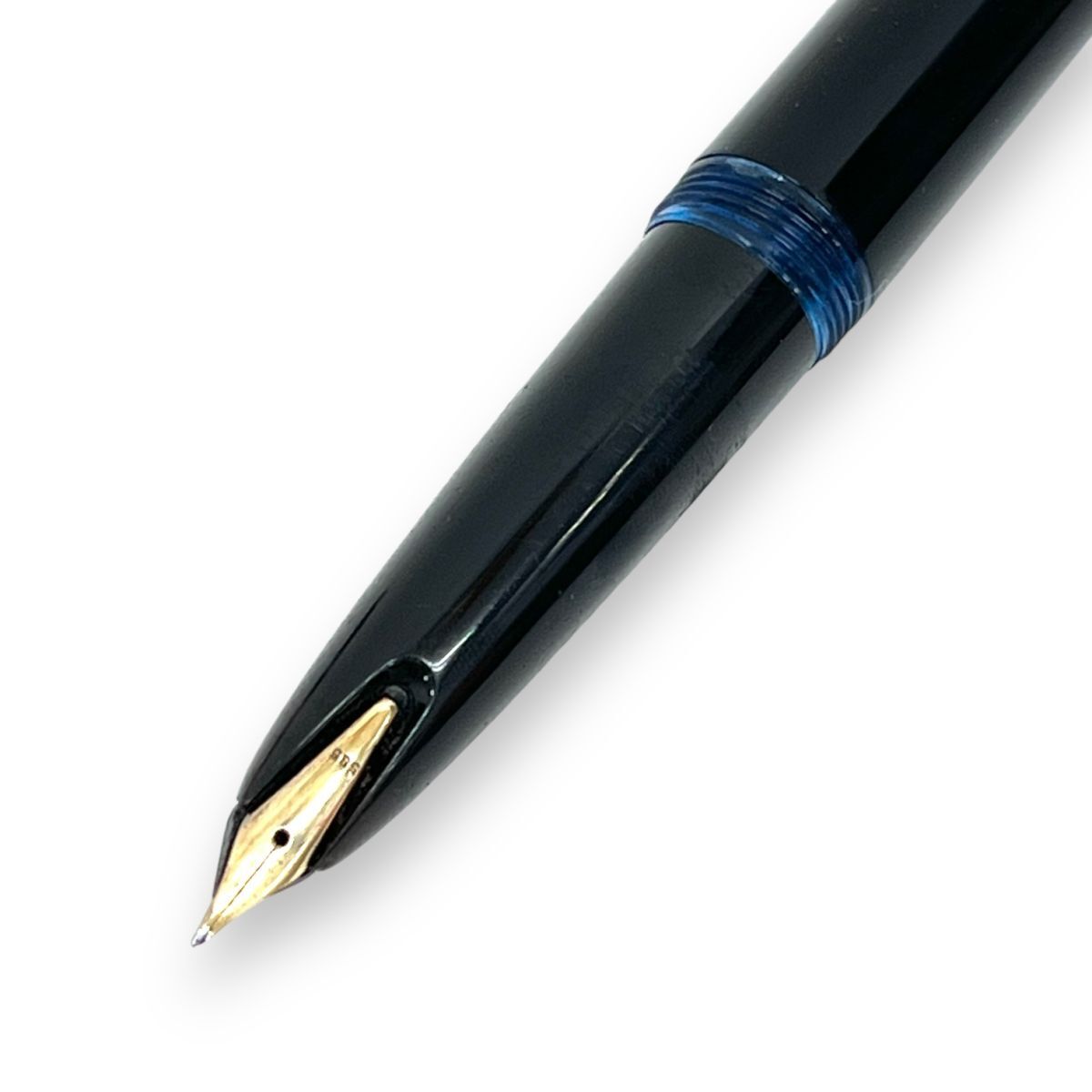 14k MONTBLANC モンブラン 万年筆 文房具 筆記用具 マイスターシュティック 回転吸入式 ブラック ビジネス ゴールド 585 14金の画像5