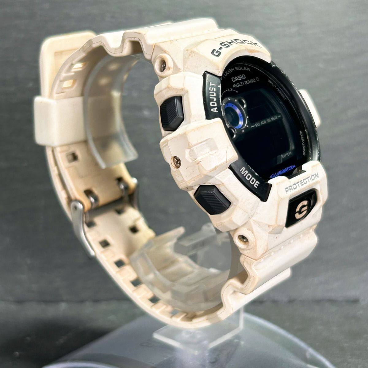 CASIO カシオ G-SHOCK ジーショック GW-8900A-7 腕時計 タフソーラー 電波ソーラー デジタル 多機能 ホワイト メンズ ステンレススチールの画像5