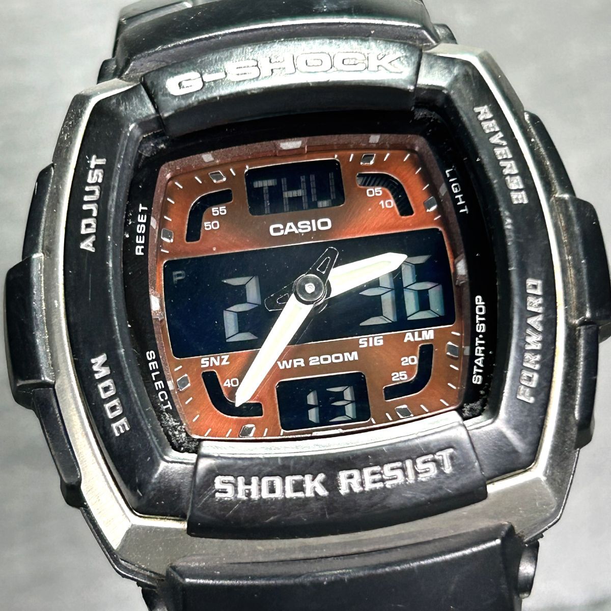 海外モデル CASIO カシオ G-SHOCK ジーショック G-SPIKE ジースパイク GMT G354RL-5AV 腕時計 クオーツ アナデジ 多機能 電池交換済みの画像1