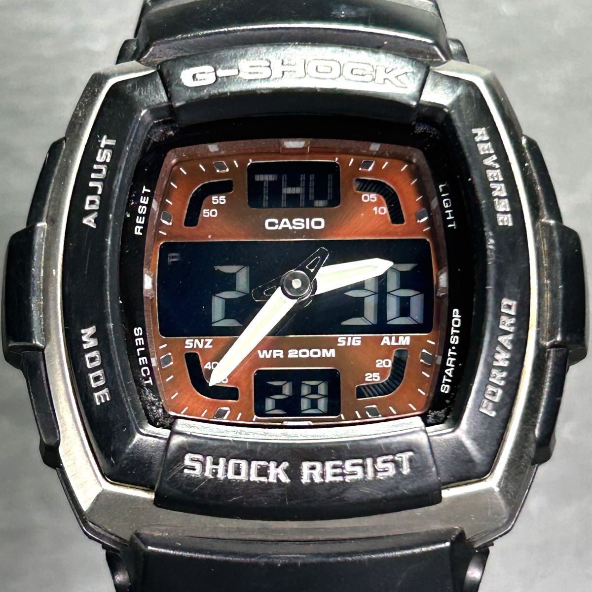 海外モデル CASIO カシオ G-SHOCK ジーショック G-SPIKE ジースパイク GMT G354RL-5AV 腕時計 クオーツ アナデジ 多機能 電池交換済みの画像3