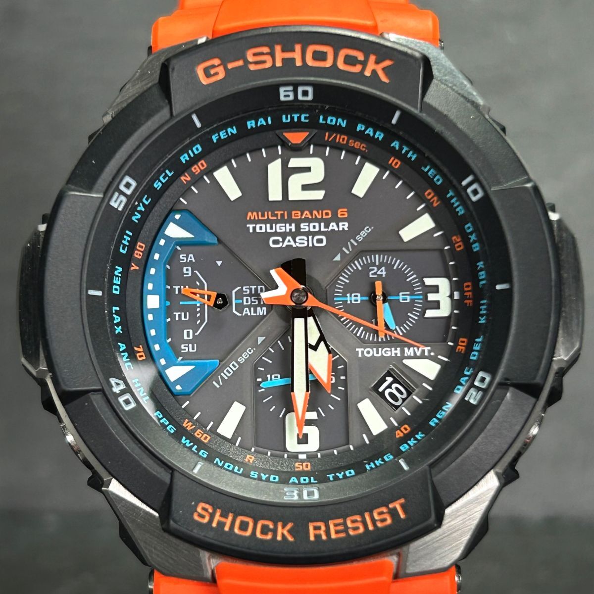 新品 CASIO カシオ G-SHOCK ジーショック スカイコックピット GW-3000M-4A 腕時計 タフソーラー 電波ソーラー アナログ 多機能 メンズの画像3