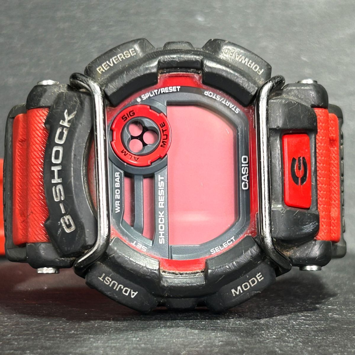 CASIO カシオ G-SHOCK ジーショック GD-400-4 腕時計 クオーツ デジタル カレンダー 多機能 レッド ブラック ステンレススチール メンズの画像4