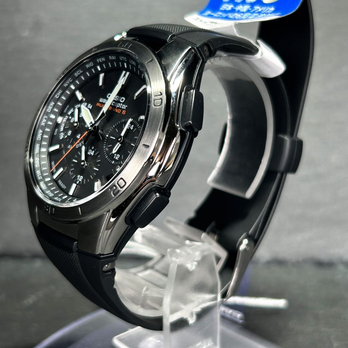 新品 CASIO カシオ WAVE CEPTOR ウェーブセプター WVQ-M410-1AJF 腕時計 タフソーラー 電波ソーラー アナログ ステンレススチール メンズの画像6