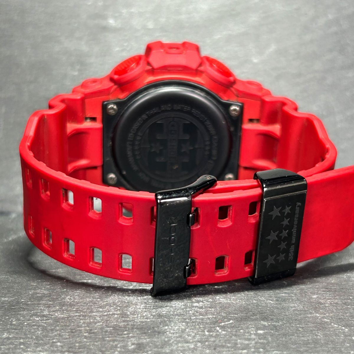 35周年限定 美品 CASIO カシオ G-SHOCK ジーショック RED OUT GA-735C-4AJR 腕時計 クオーツ アナデジ 多機能 レッド メンズ 動作確認済みの画像7