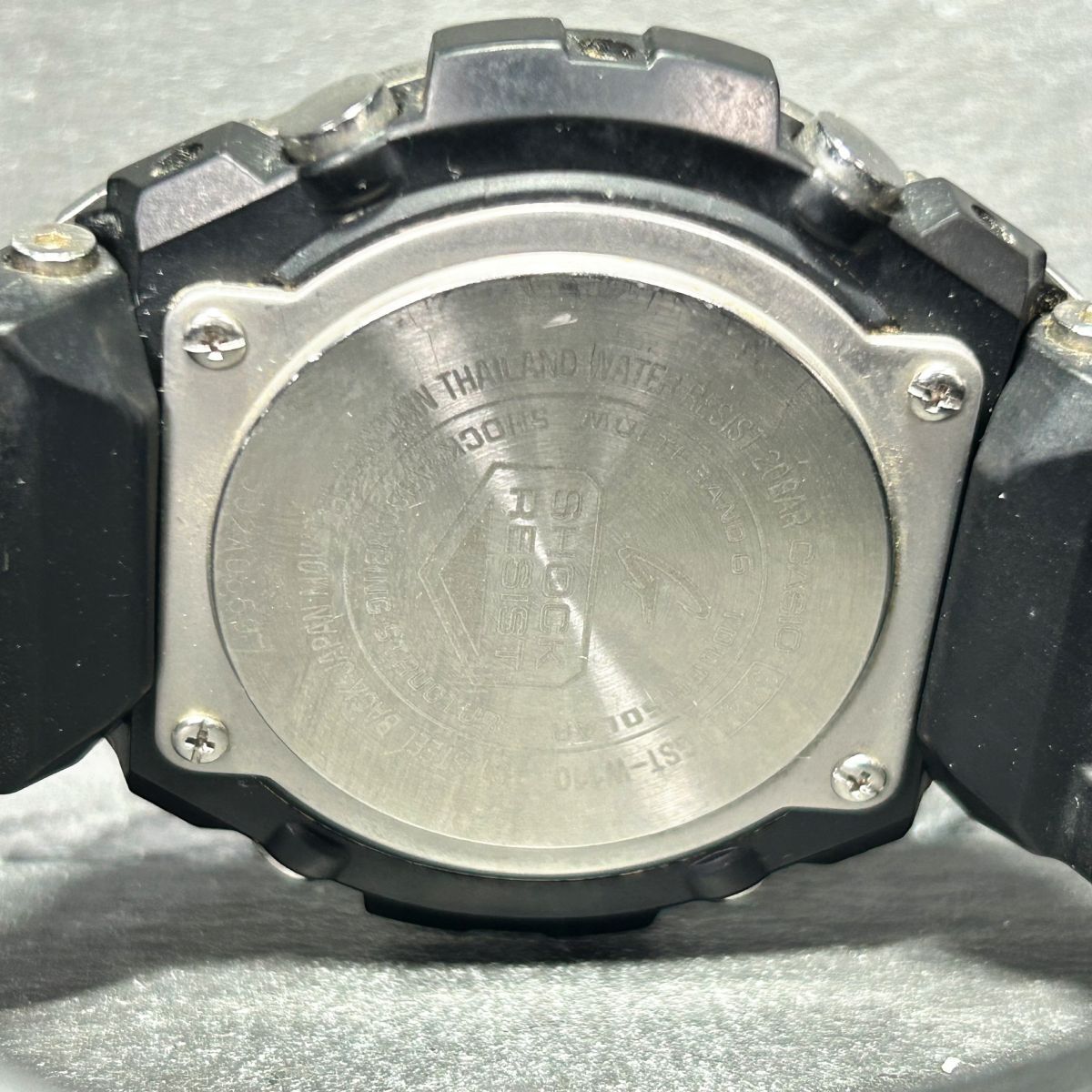 良品 CASIO カシオ G-SHOCK ジーショック G-STEEL ジースチール GST-W110-1A 腕時計 タフソーラー 電波ソーラー アナデジ 多機能 メンズの画像8
