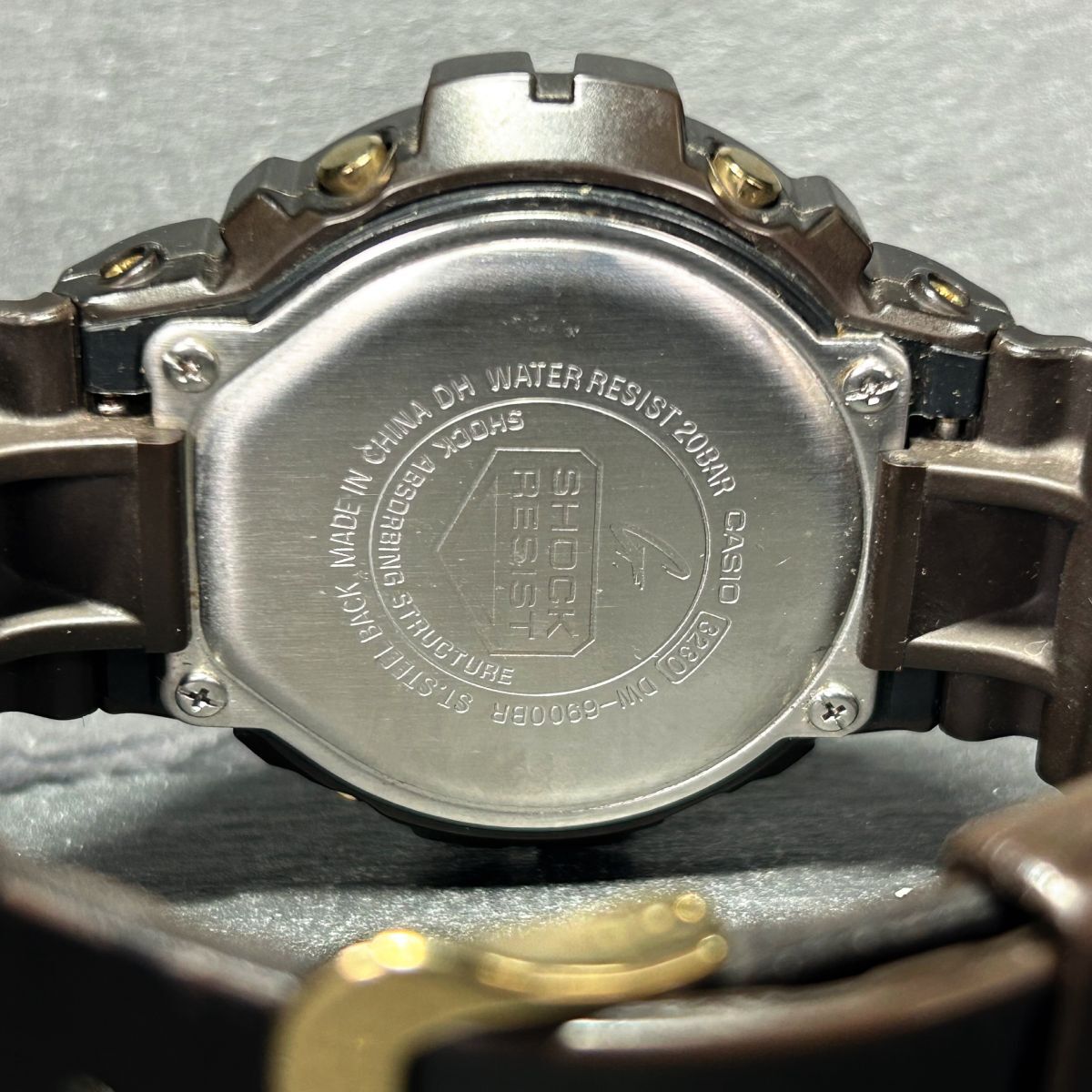 CASIO カシオ G-SHOCK ジーショック DW-6900BR-5 腕時計 クオーツ デジタル 多機能 ブラウン×ゴールド 新品電池交換済み 動作確認済みの画像8