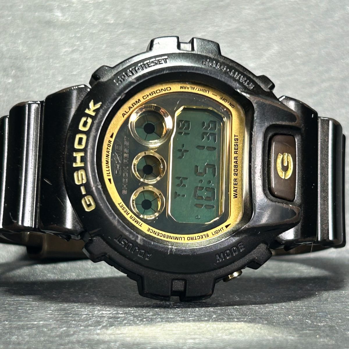 CASIO カシオ G-SHOCK ジーショック DW-6900BR-5 腕時計 クオーツ デジタル 多機能 ブラウン×ゴールド 新品電池交換済み 動作確認済みの画像4