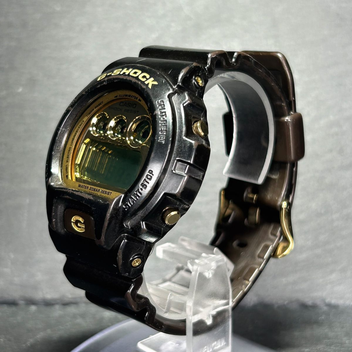 CASIO カシオ G-SHOCK ジーショック DW-6900BR-5 腕時計 クオーツ デジタル 多機能 ブラウン×ゴールド 新品電池交換済み 動作確認済みの画像6