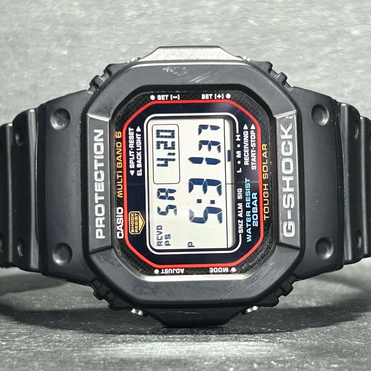 生産終了品 CASIO カシオ G-SHOCK ジーショック GW-M5610-1 腕時計 タフソーラー 電波ソーラー デジタル 多機能 メンズ 黒 動作確認済みの画像4