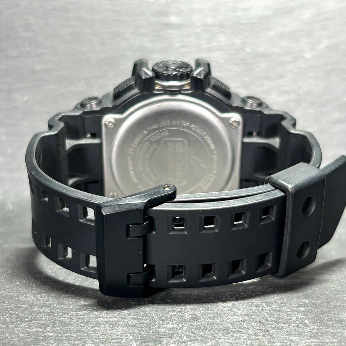 美品 CASIO カシオ G-SHOCK ジーショック GA-400GB-1A 腕時計 クオーツ アナデジ 多機能 ブラック×シルバー ステンレス 新品電池交換済み_画像7