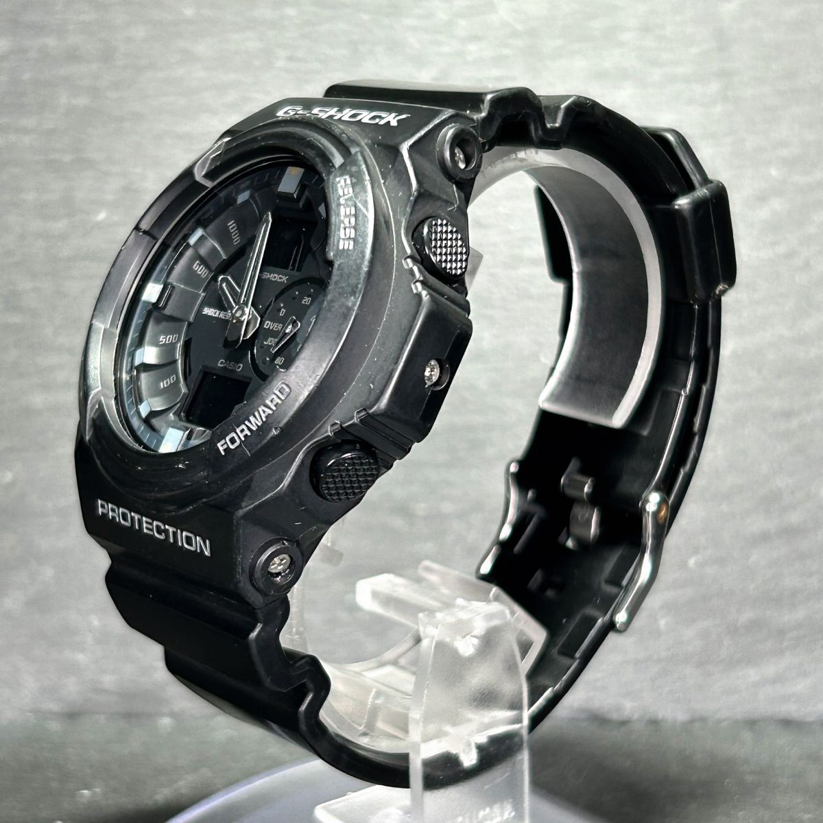 CASIO カシオ G-SHOCK ジーショック GA-150-1A 腕時計 クオーツ アナデジ 多機能 ブラック ステンレススチール メンズ 新品電池交換済みの画像6
