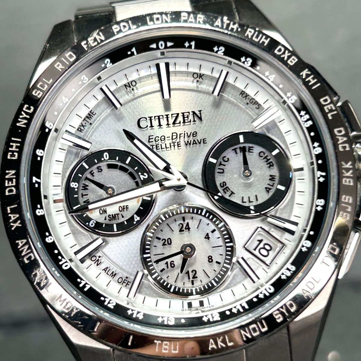 超美品 CITIZEN シチズン ATTESA アテッサ サテライトウェーブ ダブルダイレクトフライト CC9010-66A 腕時計 GPS衛星電波時計 アナログの画像1