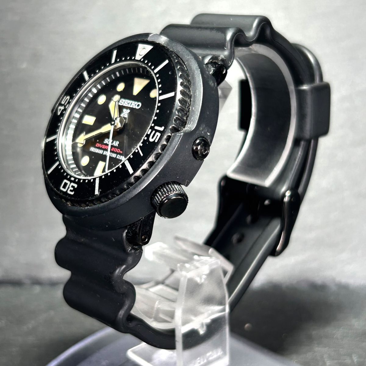 400本限定 フリーメンズスポーティングクラブ限定 SEIKO セイコー PROSPEX プロスペックス SBDN029 腕時計 ダイバーソーラー アナログ 黒_画像4