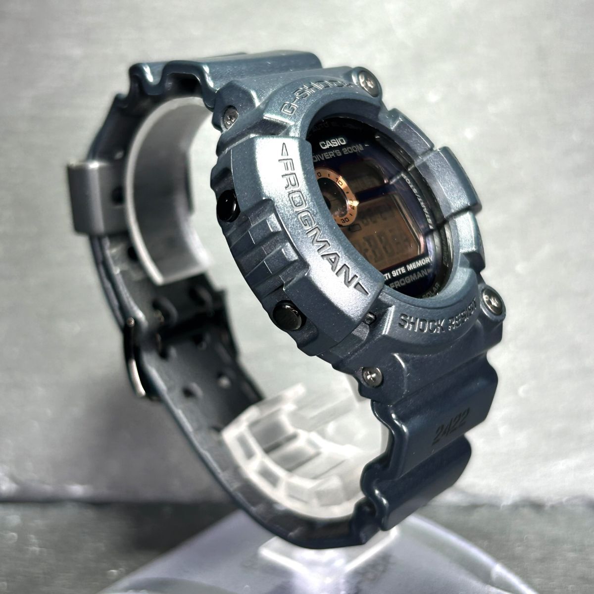 プレミア 美品 CASIO カシオ G-SHOCK ジーショック FROGMAN フロッグマン ラスティブラック GW-200MS-1 腕時計 タフソーラー 多機能 防水の画像5