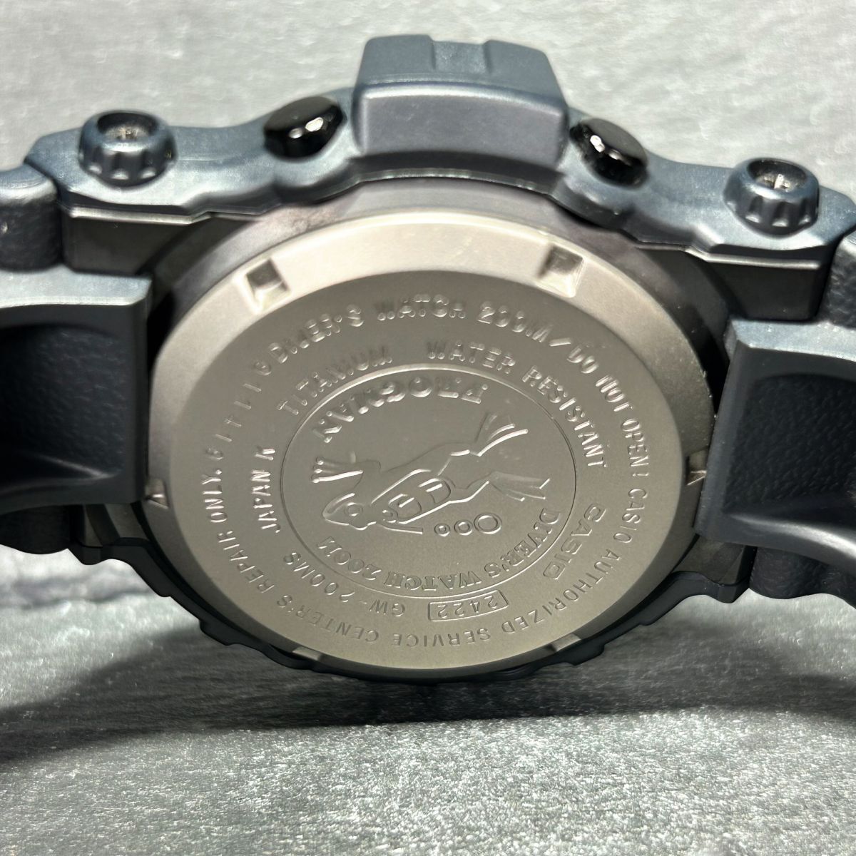 プレミア 美品 CASIO カシオ G-SHOCK ジーショック FROGMAN フロッグマン ラスティブラック GW-200MS-1 腕時計 タフソーラー 多機能 防水の画像8