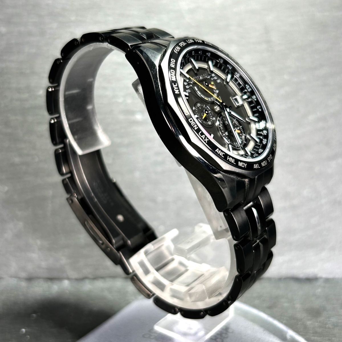 新品 CITIZEN シチズン ATTESA アテッサ AT9097-54E 腕時計 エコ・ドライブ ダブルダイレクトフライト 電波ソーラー スーパーチタニウムの画像5