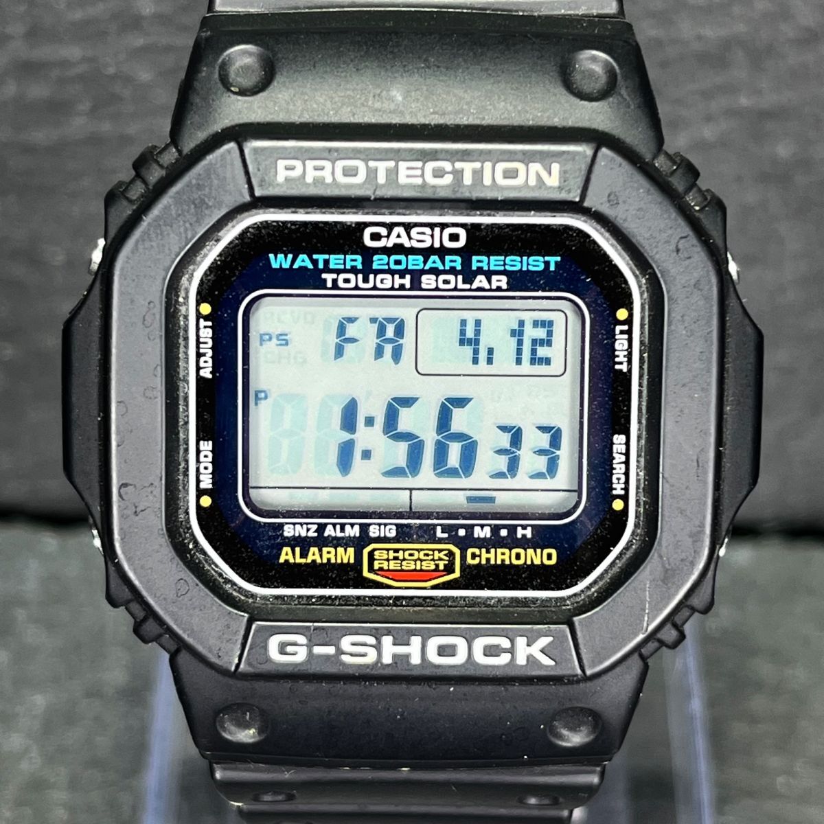 CASIO カシオ G-SHOCK Gショック G-5600E-1JF メンズ 腕時計 デジタル タフソーラー オールブラック カレンダー 多機能 樹脂 動作確認済み