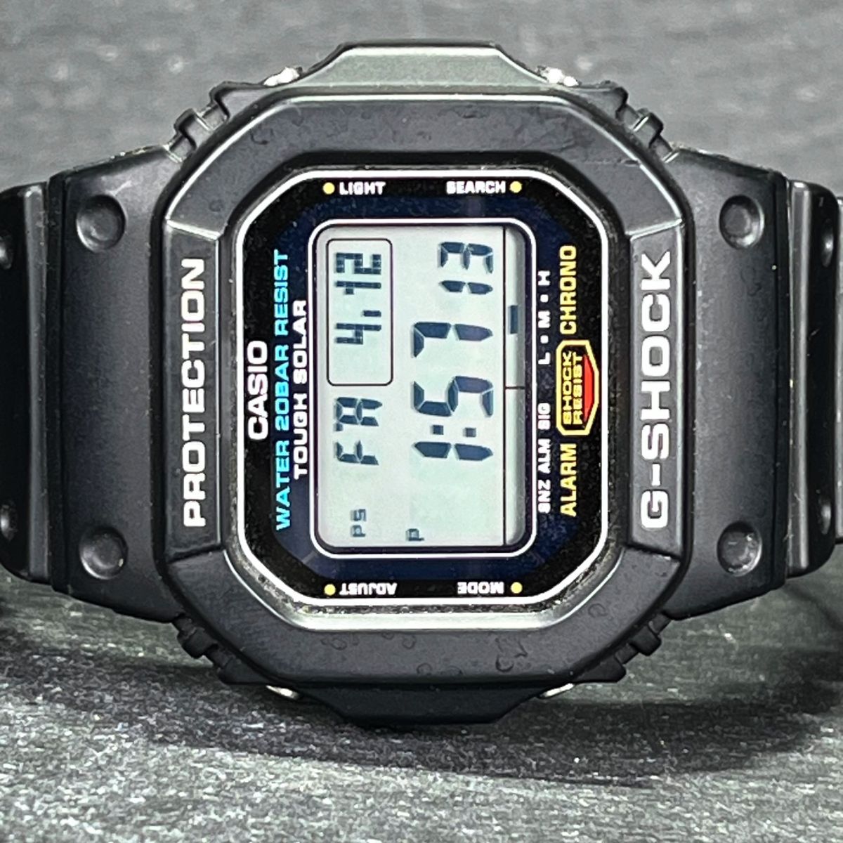 CASIO カシオ G-SHOCK Gショック G-5600E-1JF メンズ 腕時計 デジタル タフソーラー オールブラック カレンダー 多機能 樹脂 動作確認済みの画像4