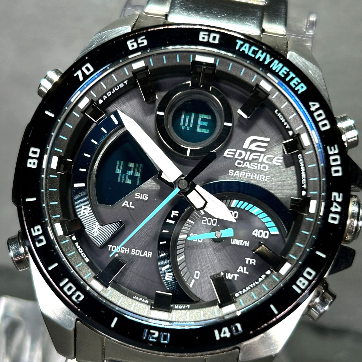  в Японии не продается CASIO Casio EDIFICE Edifice ECB-900YDB-1B наручные часы Tough Solar дыра tejiBluetooth мобильный ссылка многофункциональный рабочее состояние подтверждено 