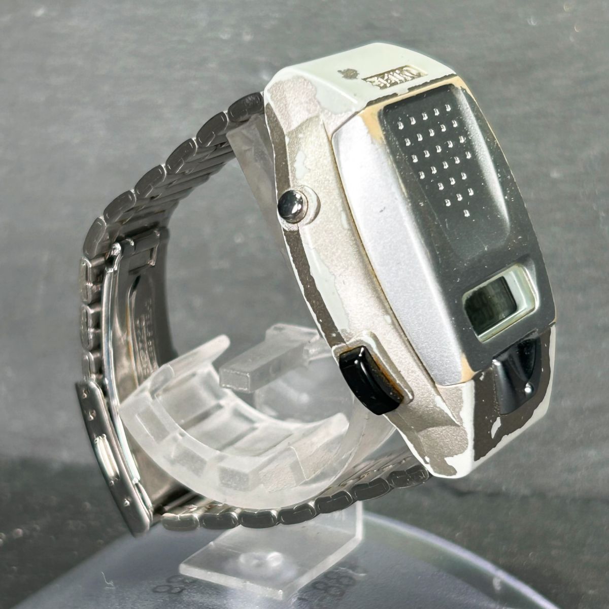 SEIKO セイコー SBJS001 腕時計 音声デジタルウオッチ クロノグラフ アラーム 多機能 ステンレス プラスチック ユニセックス 動作確認済みの画像5