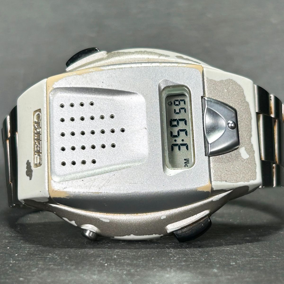 SEIKO セイコー SBJS001 腕時計 音声デジタルウオッチ クロノグラフ アラーム 多機能 ステンレス プラスチック ユニセックス 動作確認済みの画像4