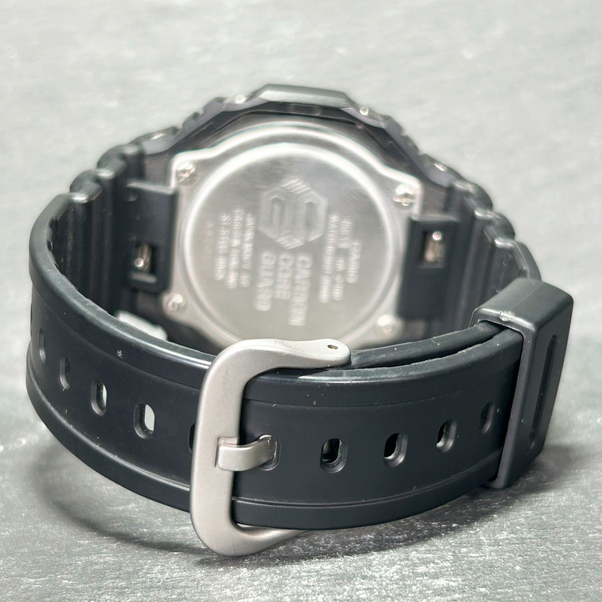 美品 CASIO カシオ G-SHOCK ジーショック GA-2100-1A1 腕時計 クオーツ アナデジ 多機能 ブラック ステンレススチール メンズ 動作確認済みの画像7