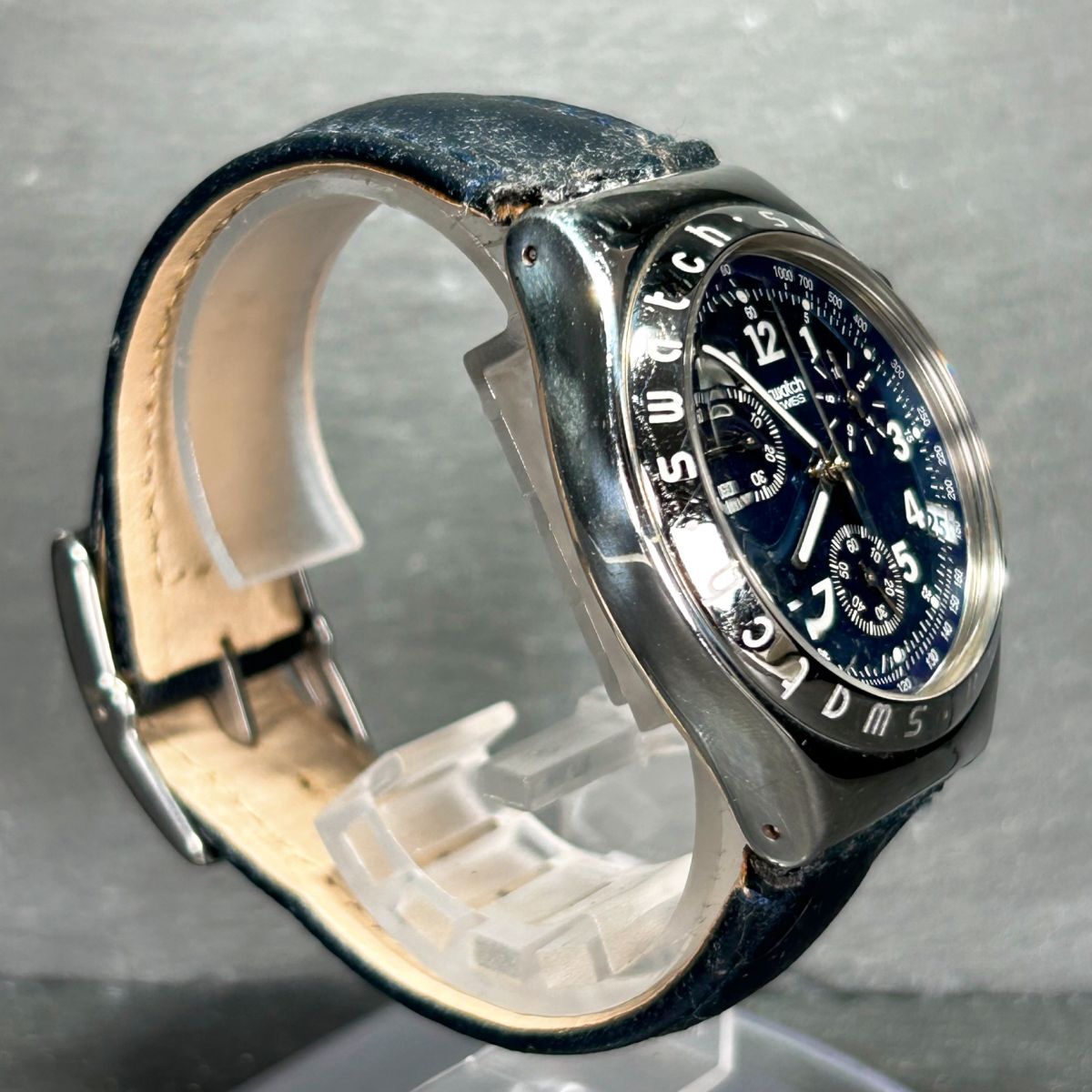 SWATCH スウォッチ IRONY アイロニー CHRONO クロノ AG1996 腕時計 クオーツ アナログ クロノグラフ ステンレススチール 新品電池交換済み