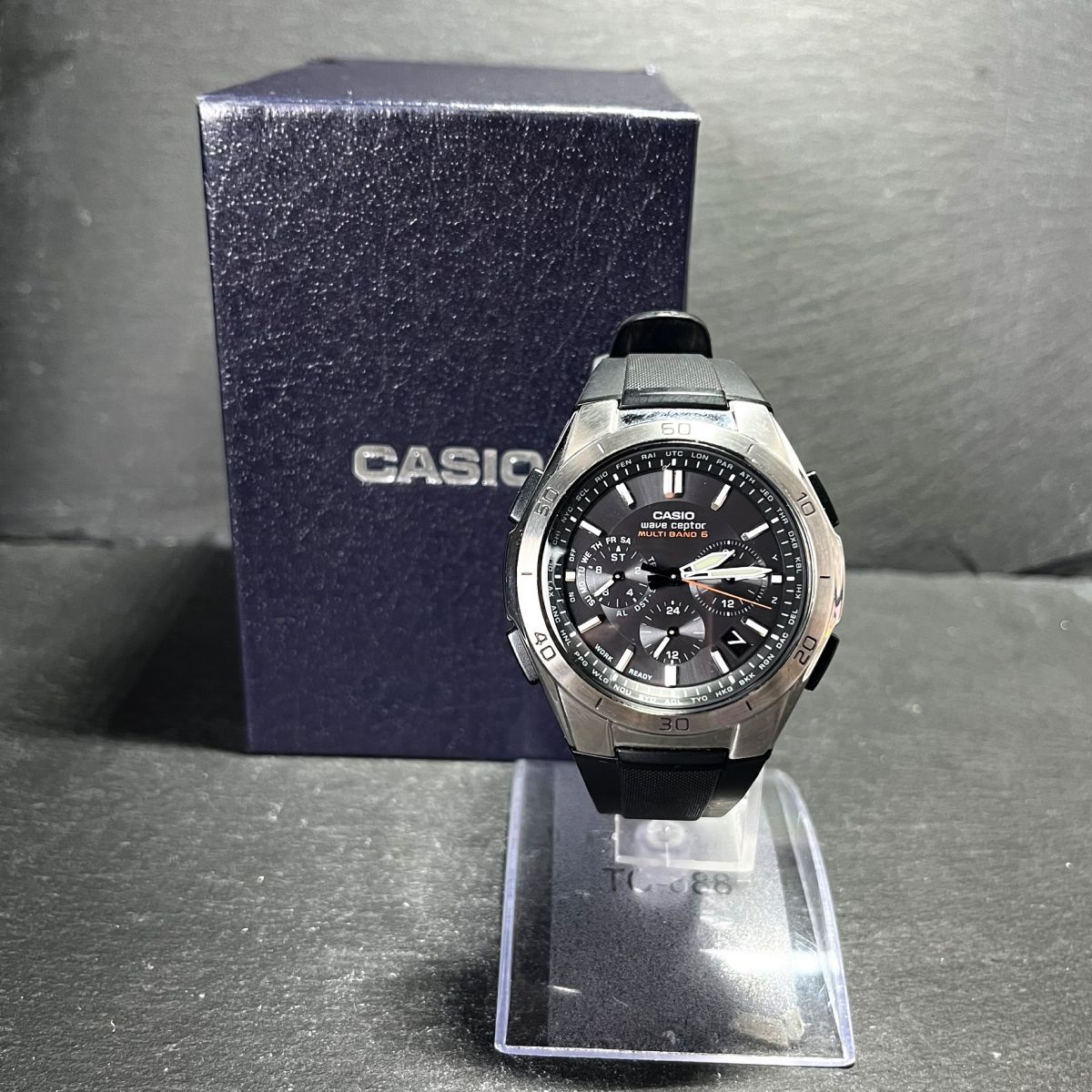 CASIO カシオ WAVECEPTOR ウェーブセプター WVQ-M410-1AJF メンズ 腕時計 アナログ 電波ソーラー デイト マルチバンド6 ブラック文字盤の画像8