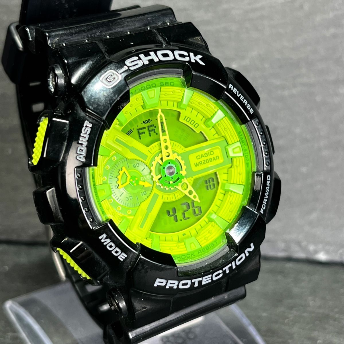  заграница  модель   CASIO  casio   G-SHOCK G аммортизаторы  HYPER COLORS ... цвет ... GA-110B-1A3  наручные часы  ...  кварцевый   новый товар  батарея  заменил  