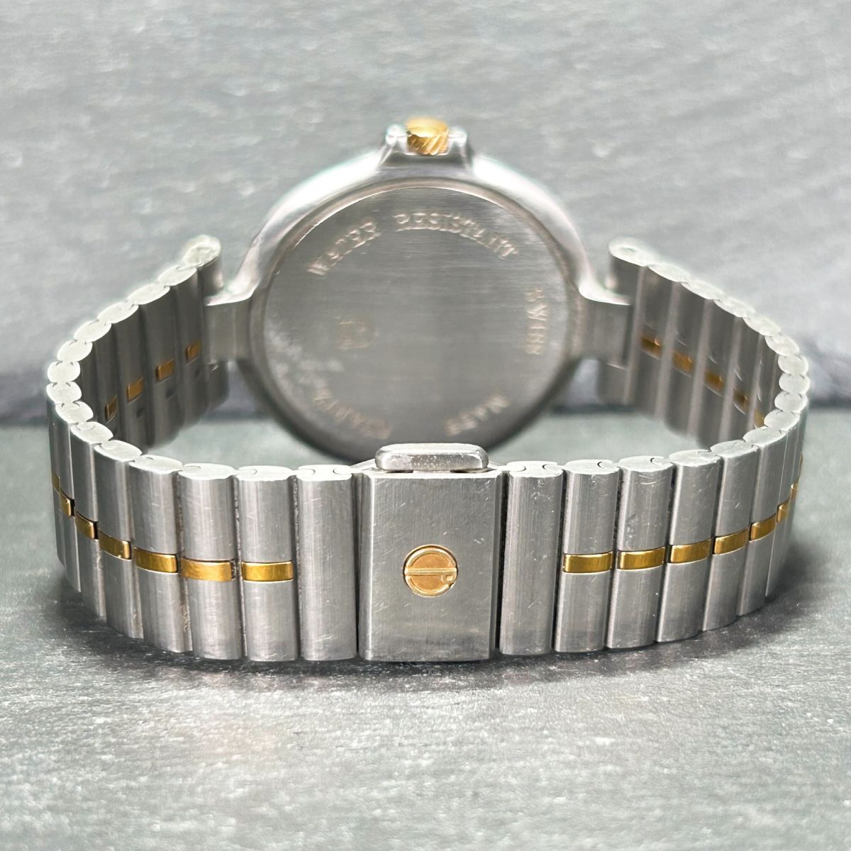 dunhill Dunhill millenium 7 28007 wristwatch quarts analogue calendar stainless steel Gold men's silver operation verification ending 