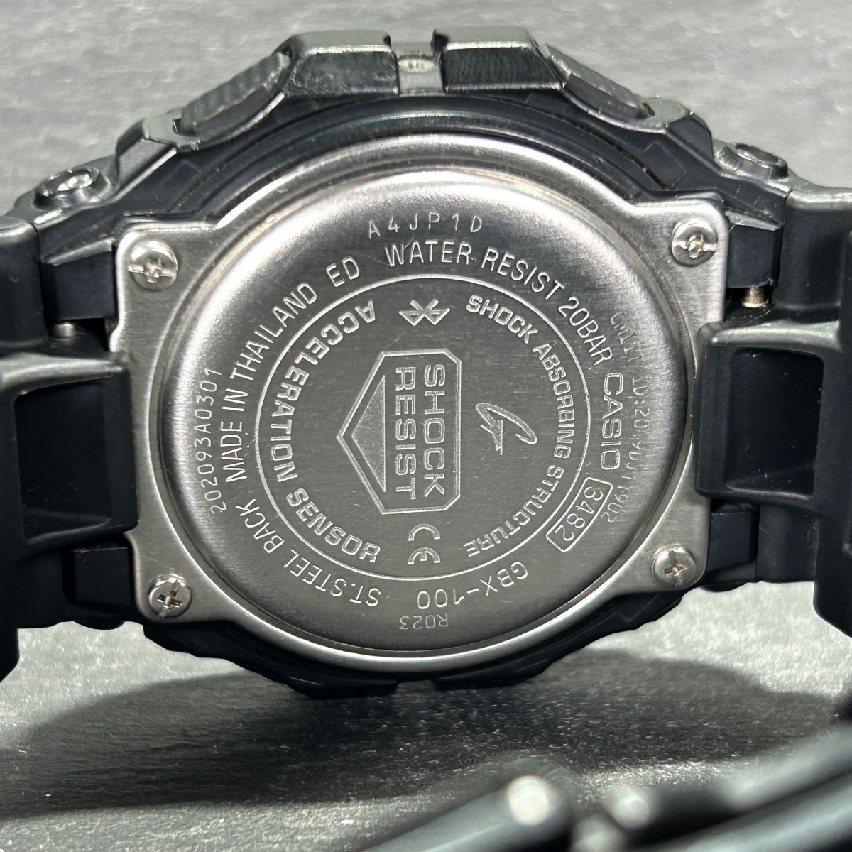 CASIO カシオ G-SHOCK ジーショック G-LIDE ジーライド GBX-100-1 腕時計 クオーツ デジタル 多機能 Bluetooth モバイルリンク 電池交換済の画像8