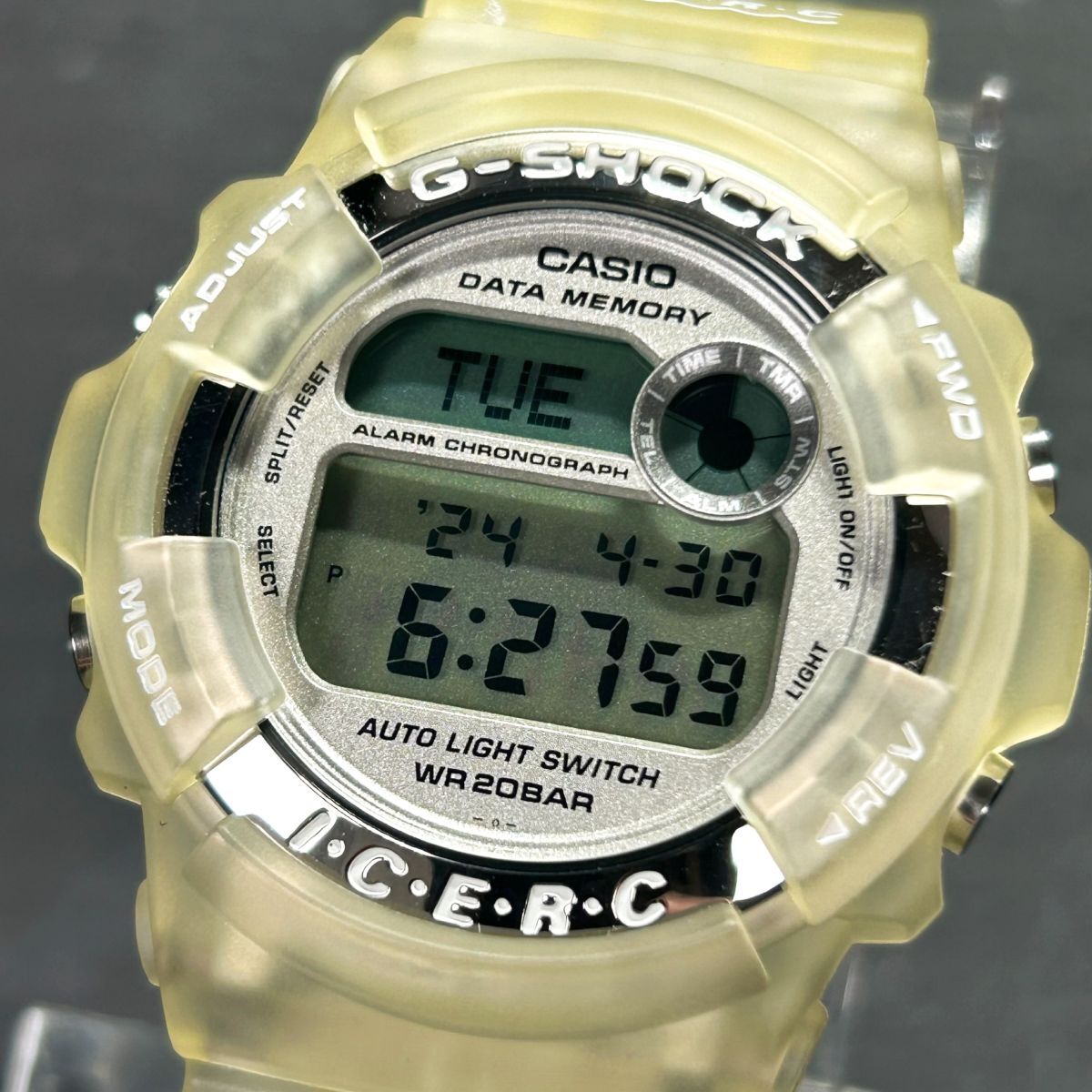 1998年 新品 CASIO カシオ G-SHOCK ジーショック 第7回国際イルクジ会議 DW-9200K-7T 腕時計 クオーツ デジタル スケルトン 多機能 メンズ_画像2