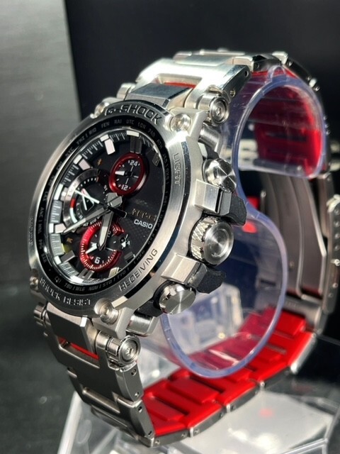 超美品 CASIO カシオ G-SHOCK ジーショック MTG 腕時計 電波ソーラー腕時計 無垢バンド、レイヤーコンポジットバンド MTG-B1000D-1AJFの画像5