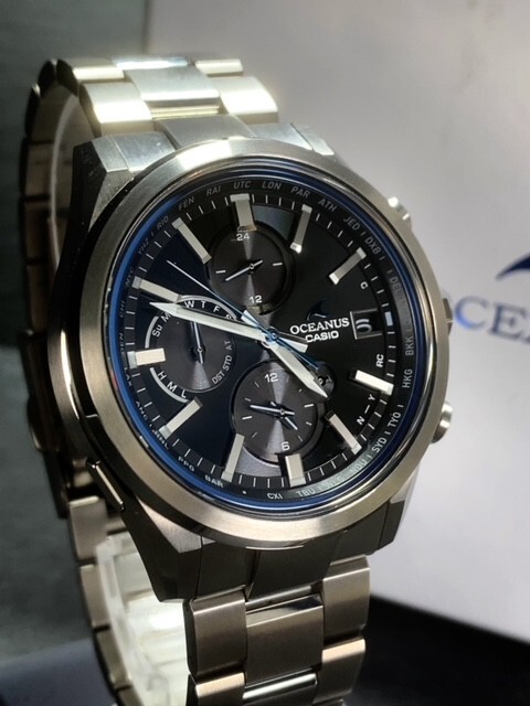 新品 CASIO カシオ OCEANUS オシアナス クラシックライン OCW-T4000A-１AJF 腕時計 タフソーラー 電波ソーラー 電波時計 チタニウムの画像3