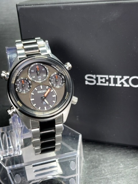 復刻 限定モデル 世界4000本 超美品 SEIKO PROSPEX セイコー プロスペックス スピードタイマー ソーラー クロノグラフ 腕時計 SBER005_画像3