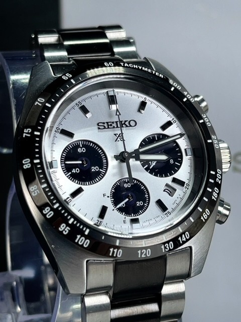 流通限定モデル 新品 SEIKO PROSPEX セイコー プロスペックス SBDL101 ソーラー 腕時計 SPEEDTIMER スピードタイマー パンダ クロノグラフの画像2