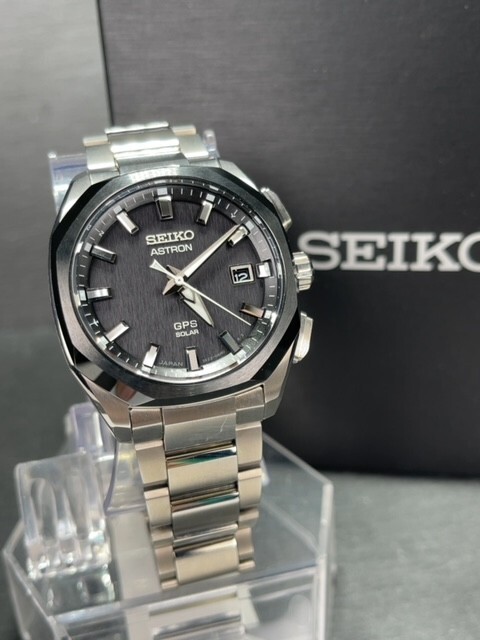 超美品 セイコー SEIKO アストロン ASTRON ソーラー電波 GPS衛星電波 GPSソーラー 腕時計 グローバルライン Authentic 3Xシリーズ SBXD007_画像3